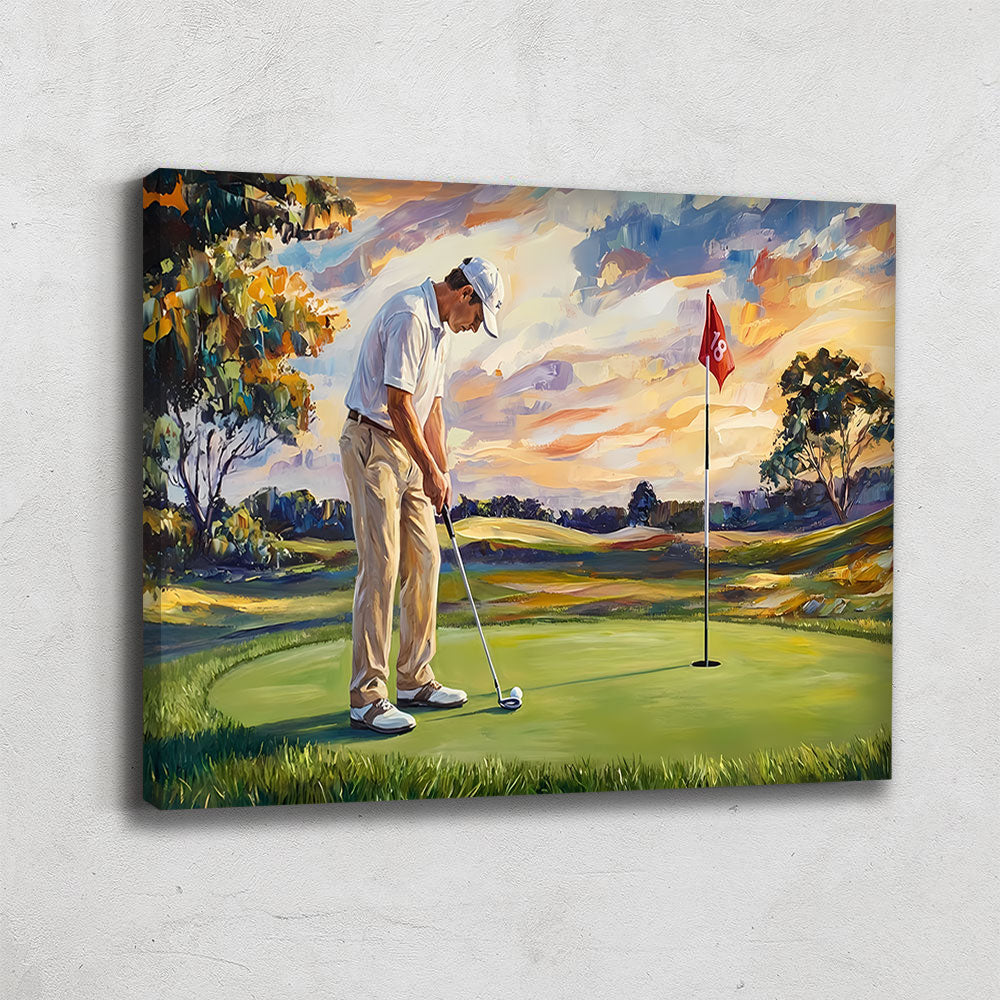Peinture Golfeur