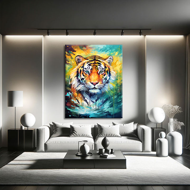 tableau art tigre