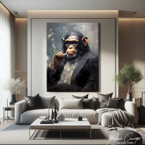 TABLEAU SINGE CIGARE