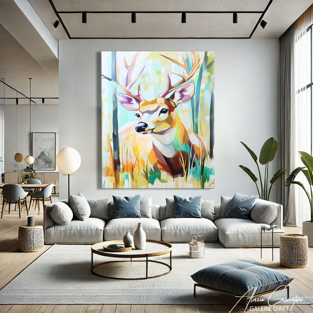 Tête De Cerf Peinture