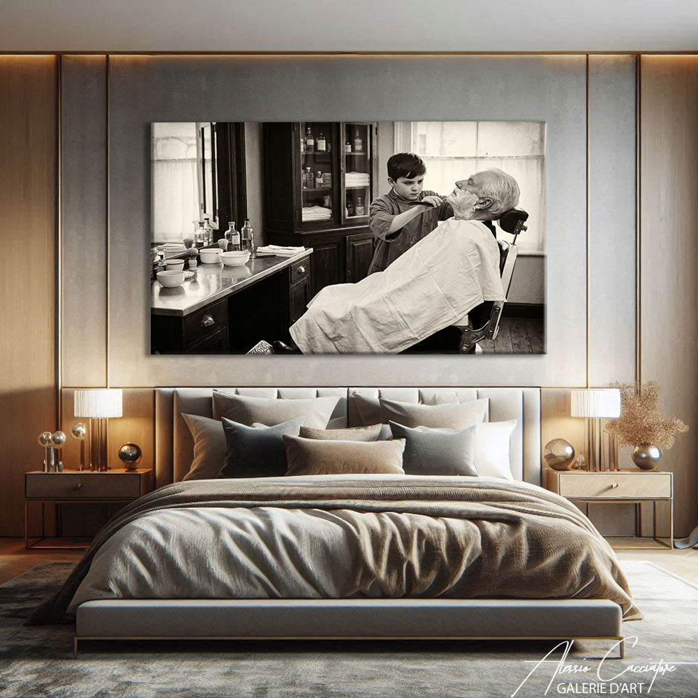 TABLEAU NOIR ET BLANC VINTAGE