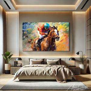 tableau cheval coloré