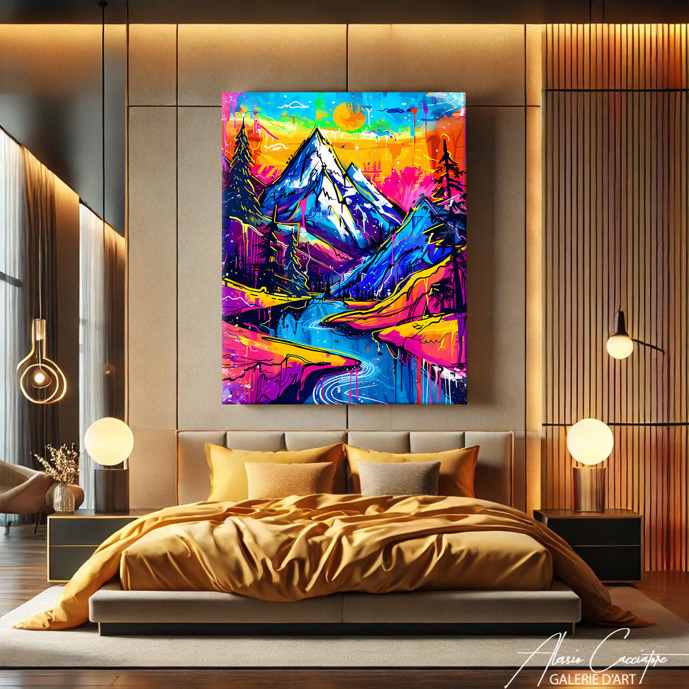 Tableau Montagne Moderne
