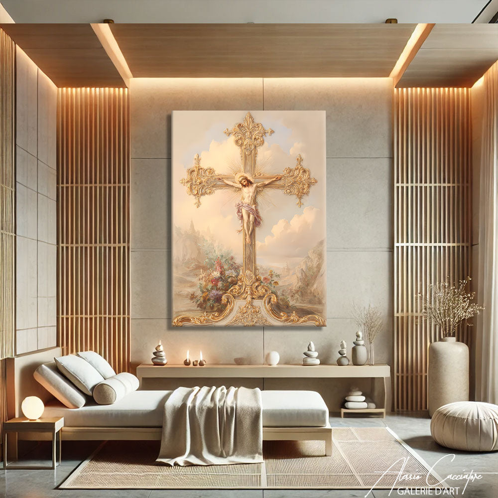 TABLEAU ANCIEN JESUS 