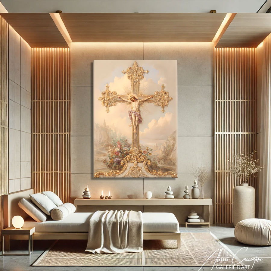 TABLEAU ANCIEN JESUS  – mise en situation