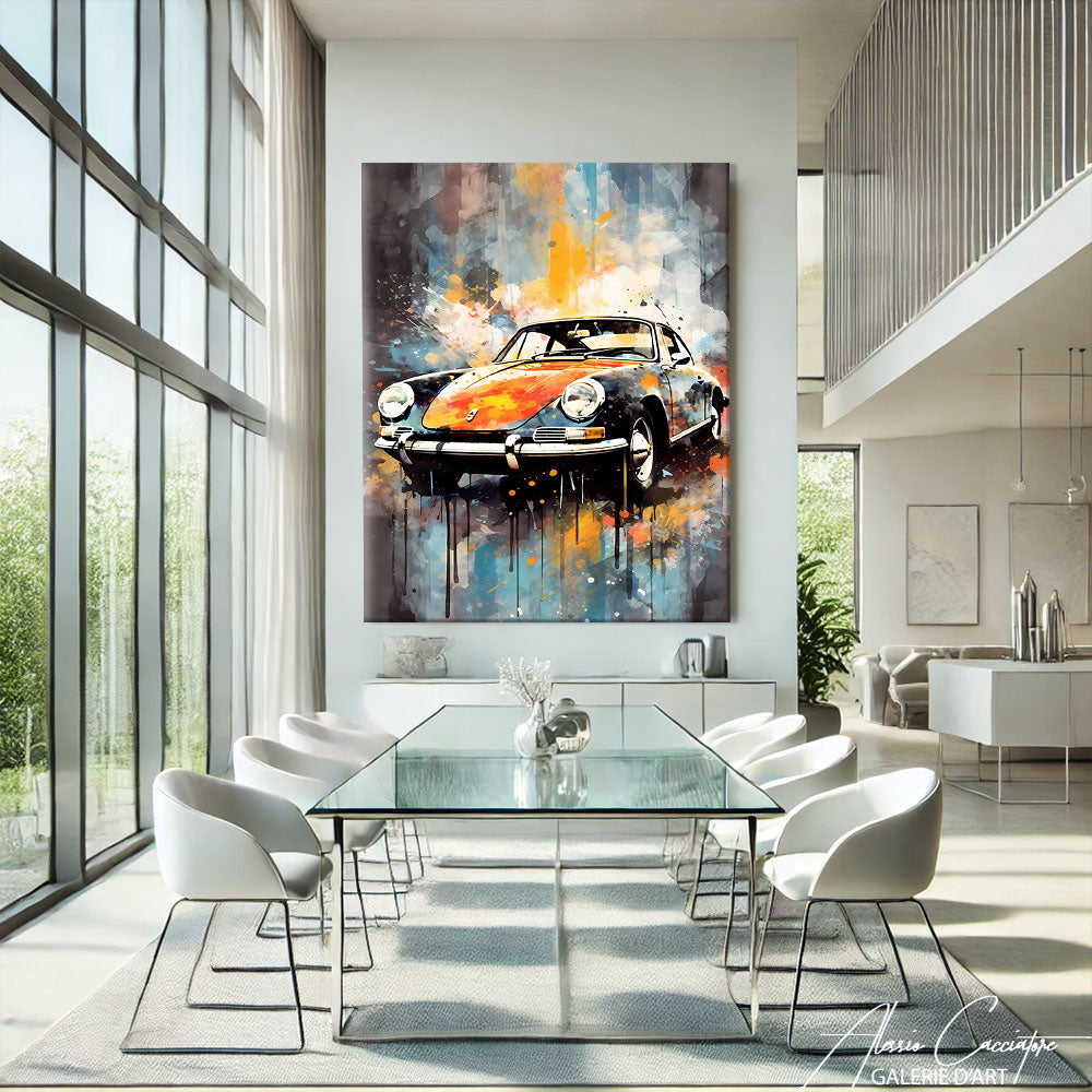 Tableau street art abstrait