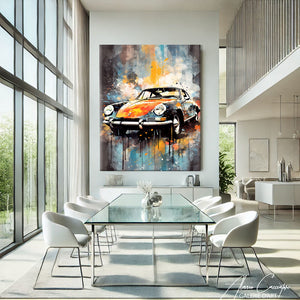 Tableau street art abstrait