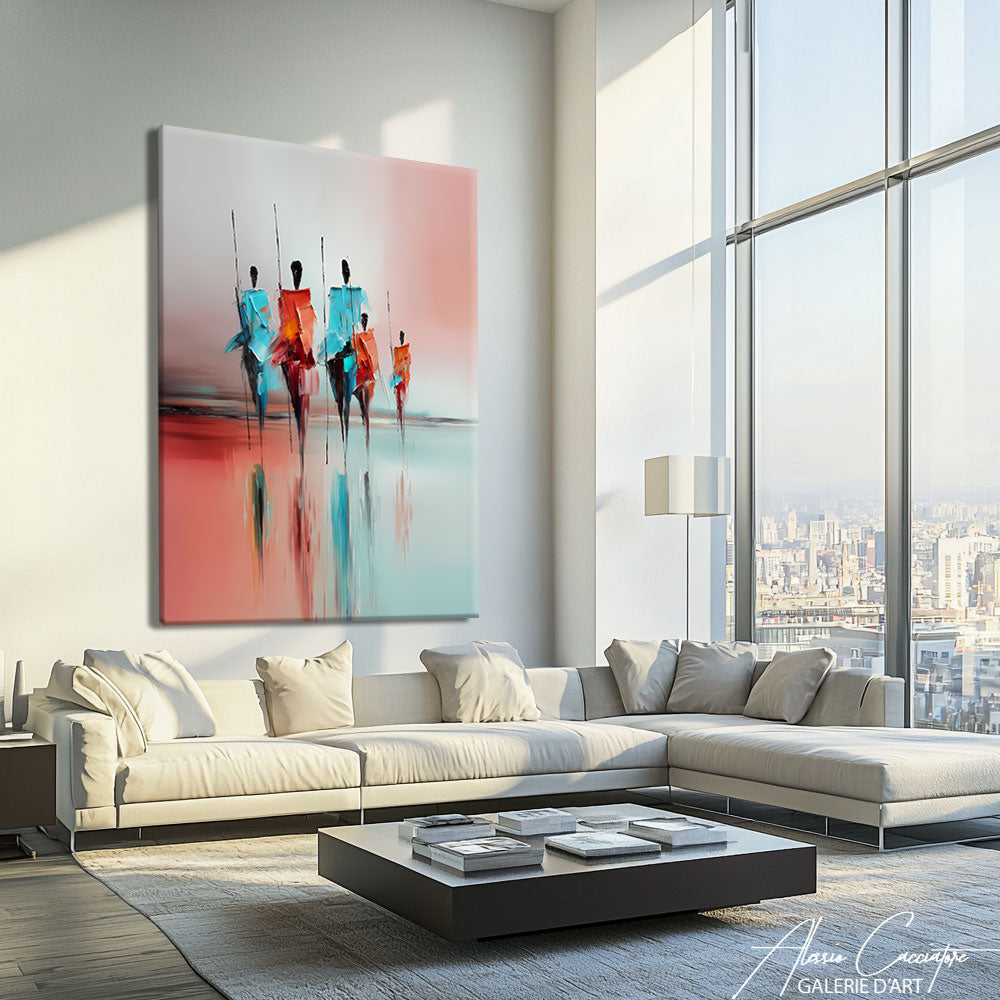 Tableau Africain Abstrait