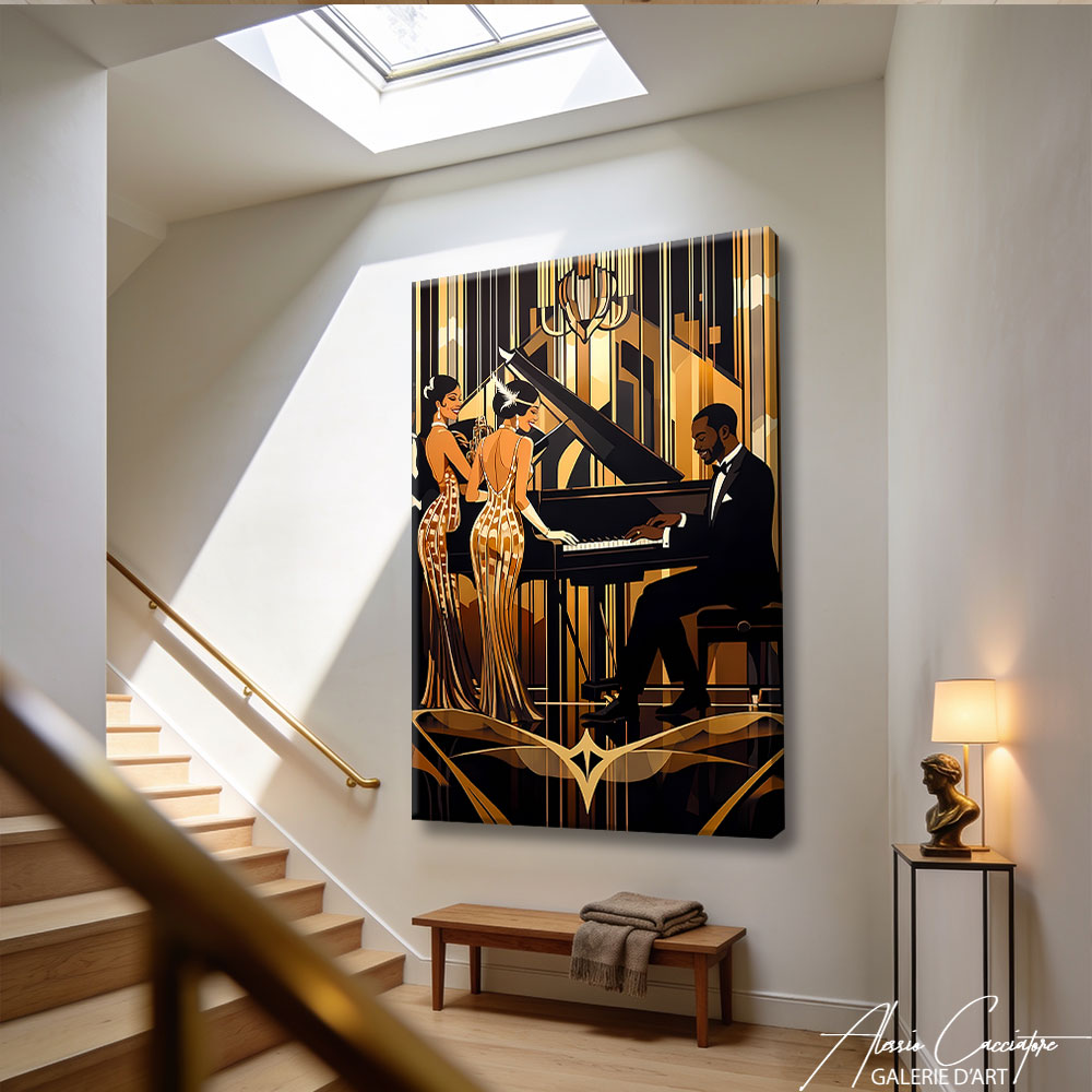 Décoration Murale Pianiste Jazz
