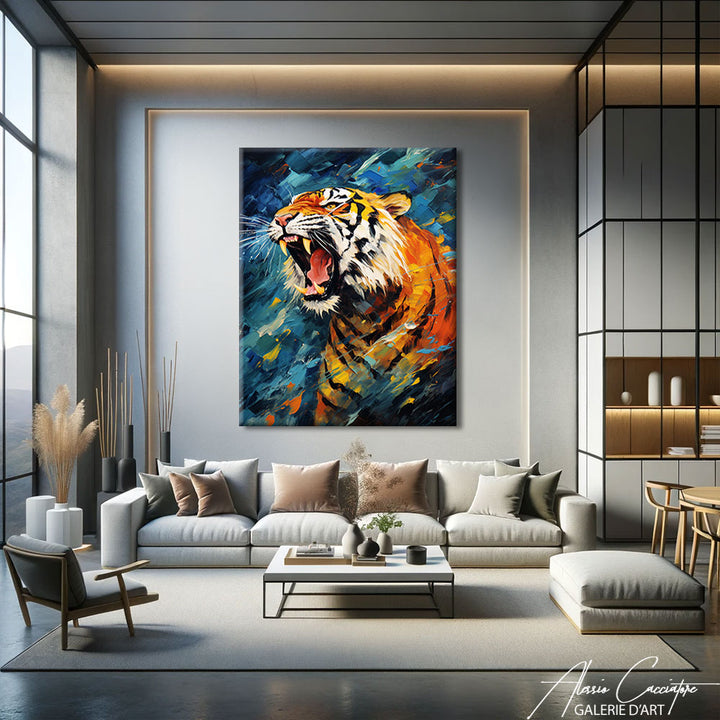 Tigre Peinture Acrylique