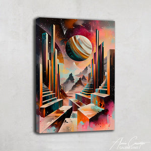 Tableau Contemporain Abstrait Design