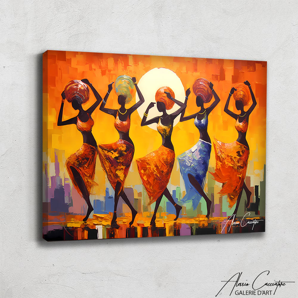Tableau De Danseuse Africaine