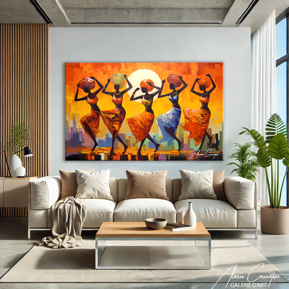 Tableau De Danseuse Africaine