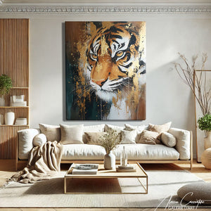 Tableau Tigre Abstrait