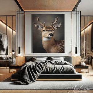 Cadre Tête De Cerf