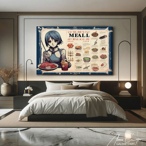 tableau abstrait japonais