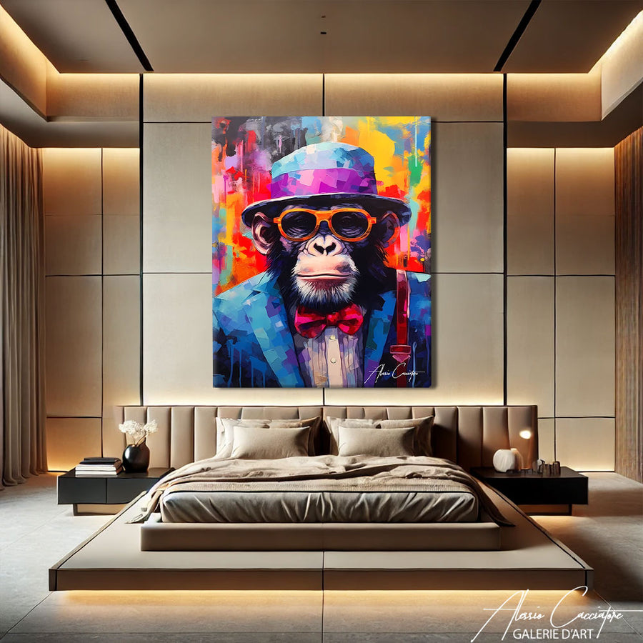 TABLEAU SINGE DROLE
 – mise en situation