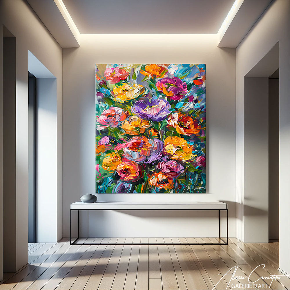 tableau bouquet de fleurs
