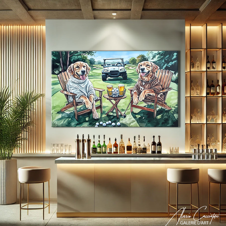Affiche Sur Le Golf – mise en situation