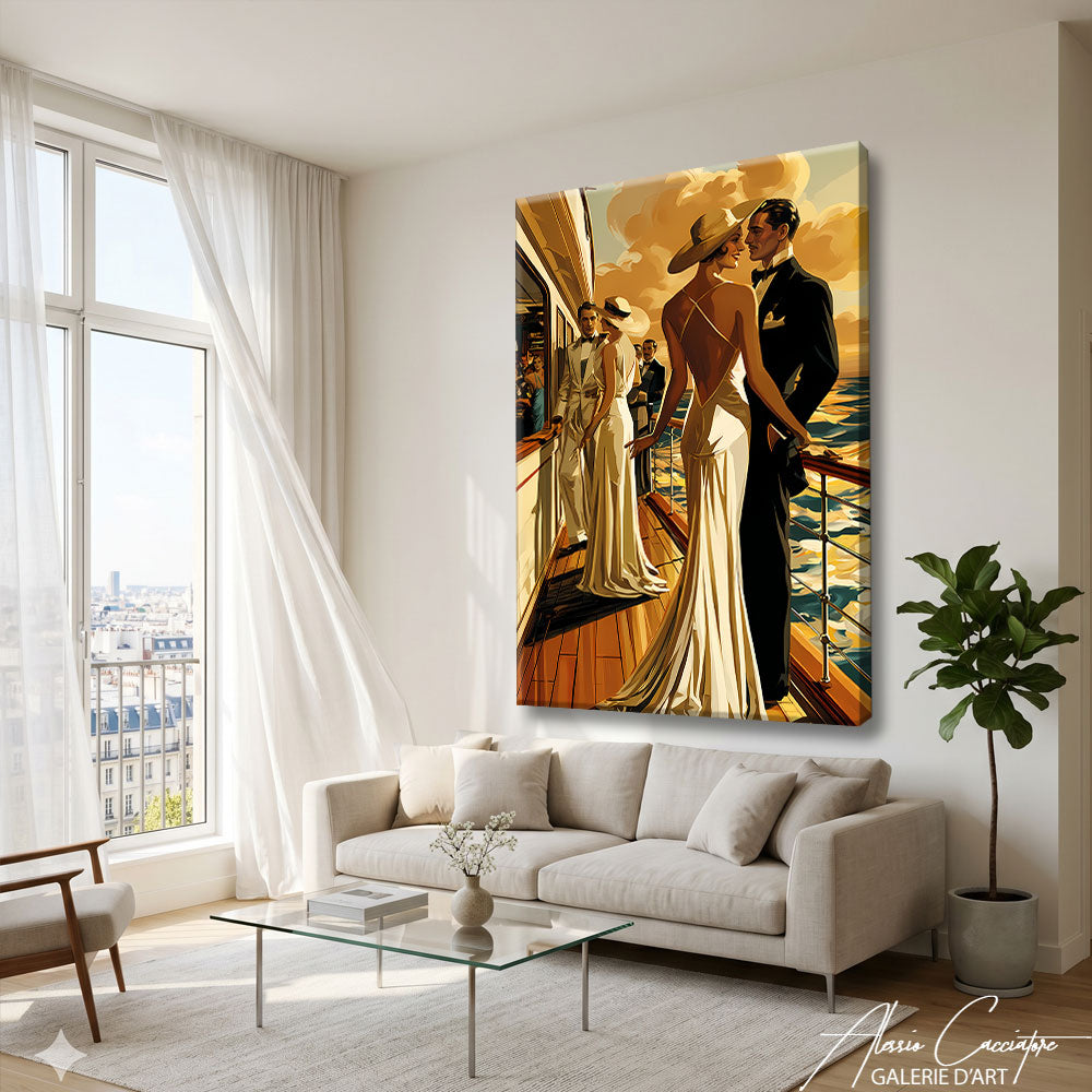Affiche Style Art Deco Tableau