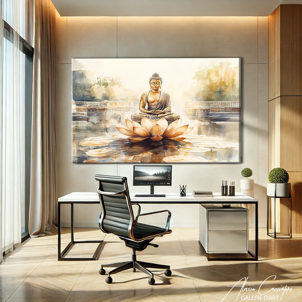 TABLEAU BOUDDHA MÉDITATION