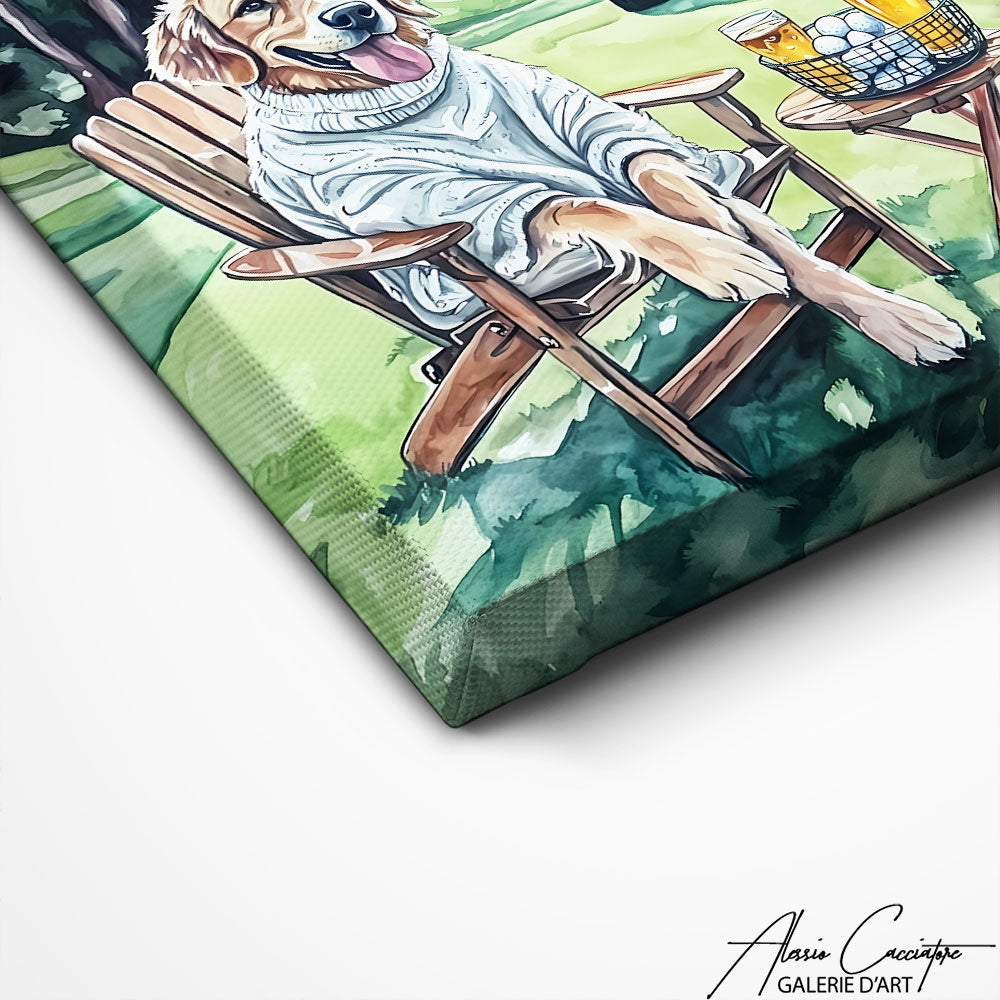 Art Mural Sur Le Golf