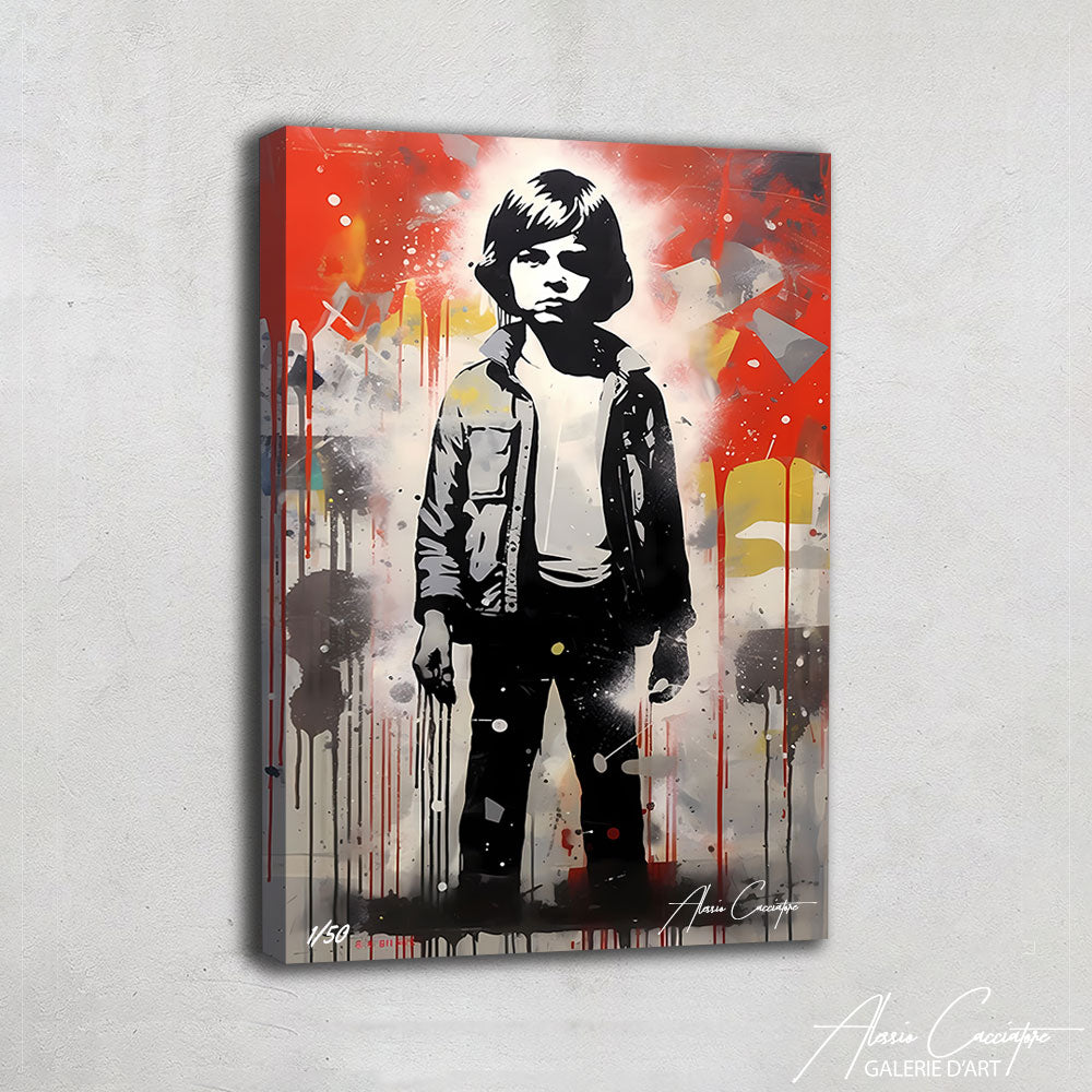 Tableau Street Art Pochoir