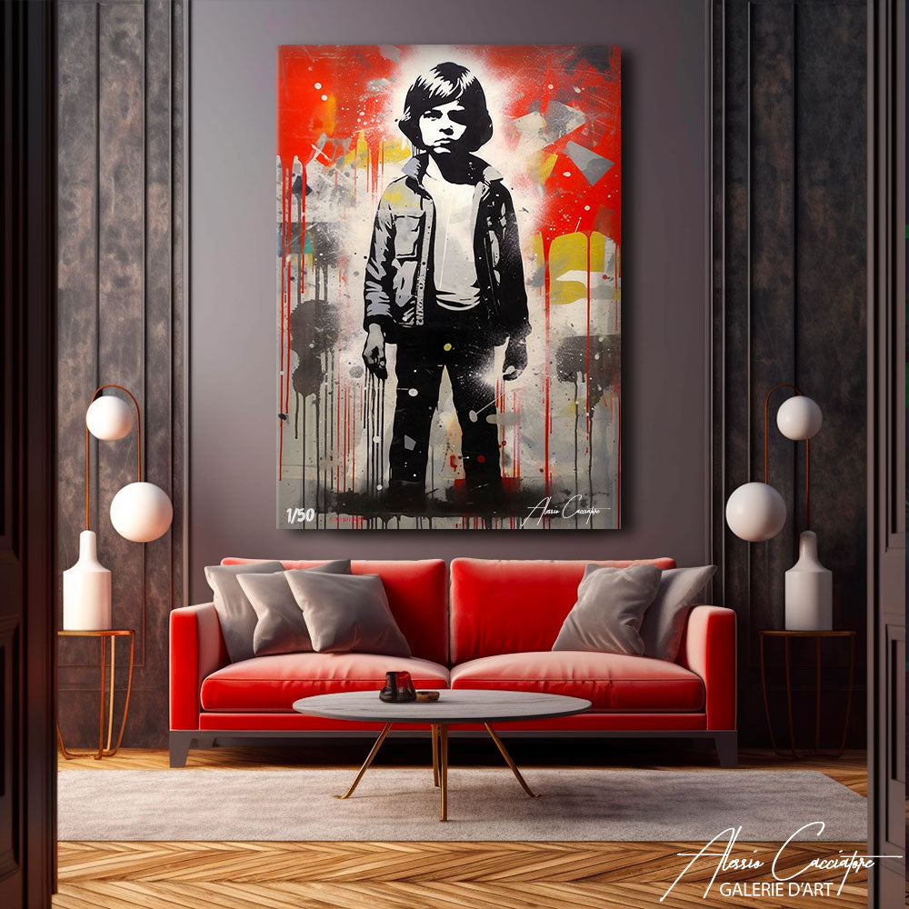 Tableau Street Art Pochoir