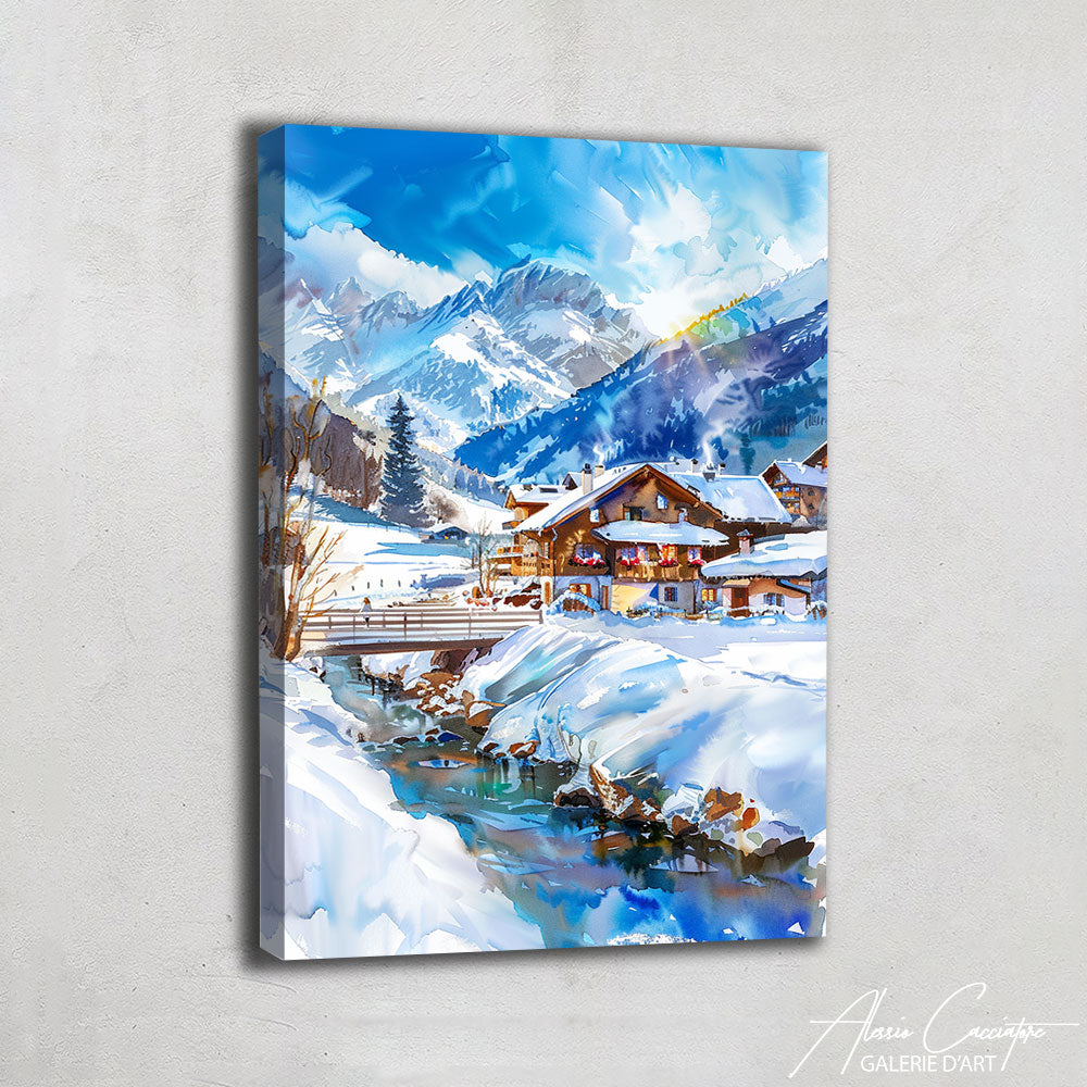 Tableau Ski Montagne