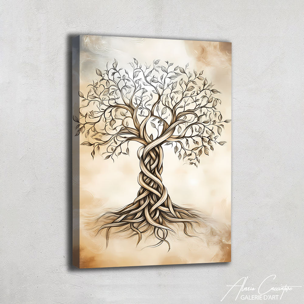 Tableau Peinture Arbre Abstrait