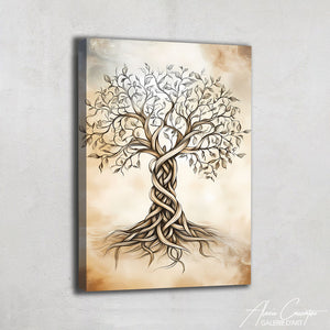 Tableau Peinture Arbre Abstrait