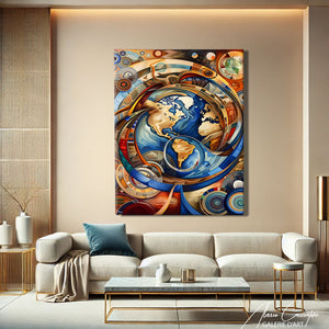 Tableau Contemporain Abstrait Design
