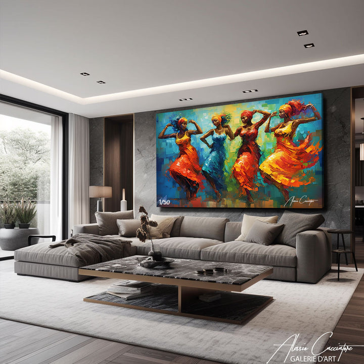peinture danse africaine