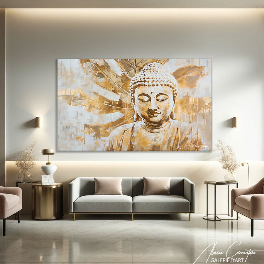 Tableau Toile Bouddha – mise en situation