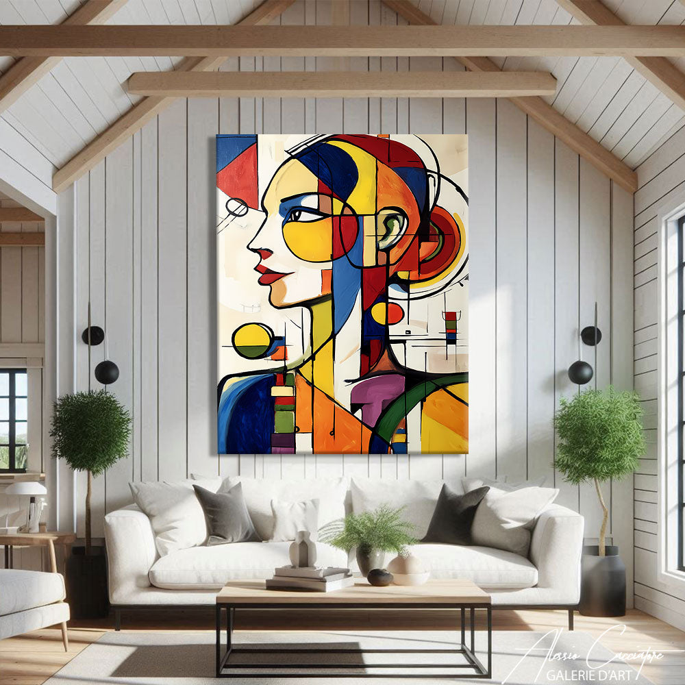 Tableau Abstrait Forme Géométrique