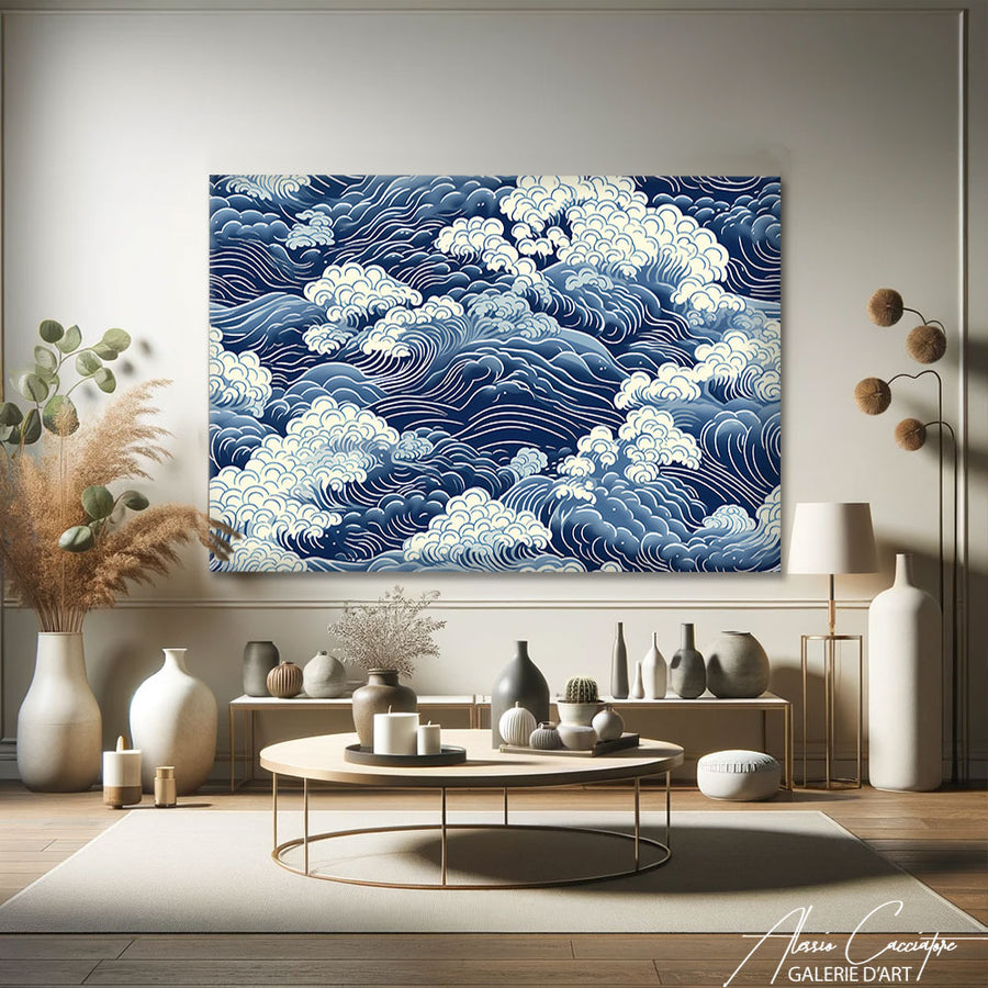 tableau japonais vague – mise en situation