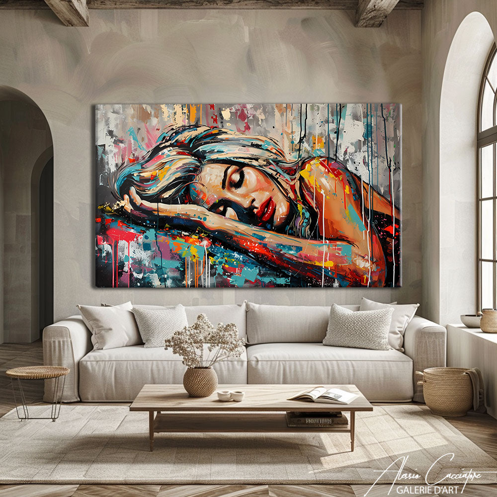 Portrait Peinture Femme
