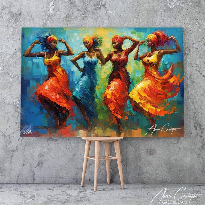 peinture danseuse africaine