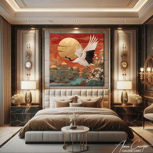 Tableau Carre Rouge Jaune Bleu