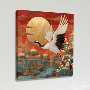 Tableau Carre Rouge Jaune Bleu