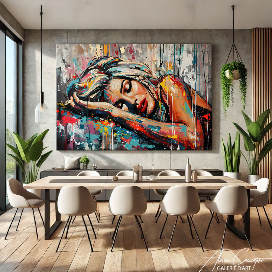 Tableau Femme Allongée
 – mise en situation