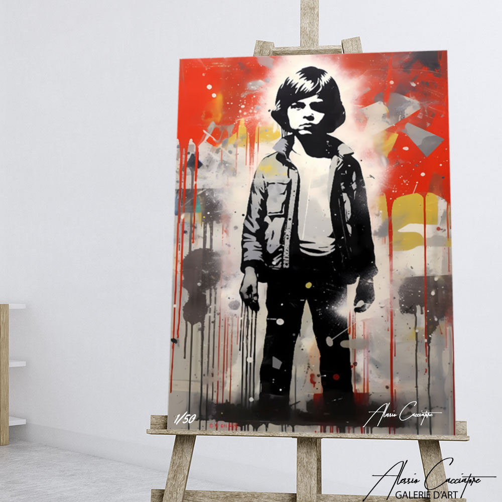 Tableau Street Art Pochoir