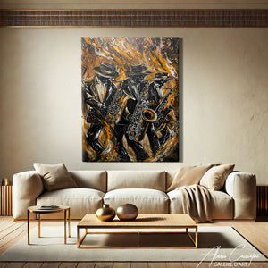 Tableau Contemporain Abstrait Design
