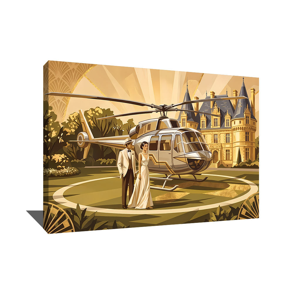 Tableau Helicoptere Contemporain