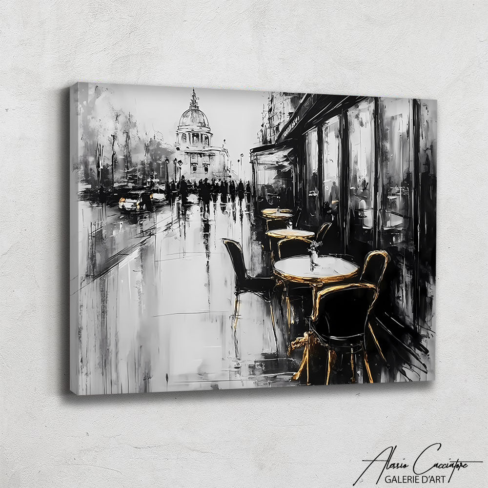 TABLEAU VILLE VINTAGE