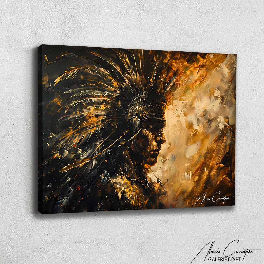 tableau coiffe indienne