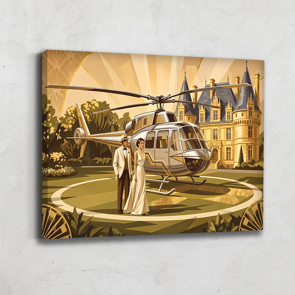 Tableau Helicoptere Contemporain