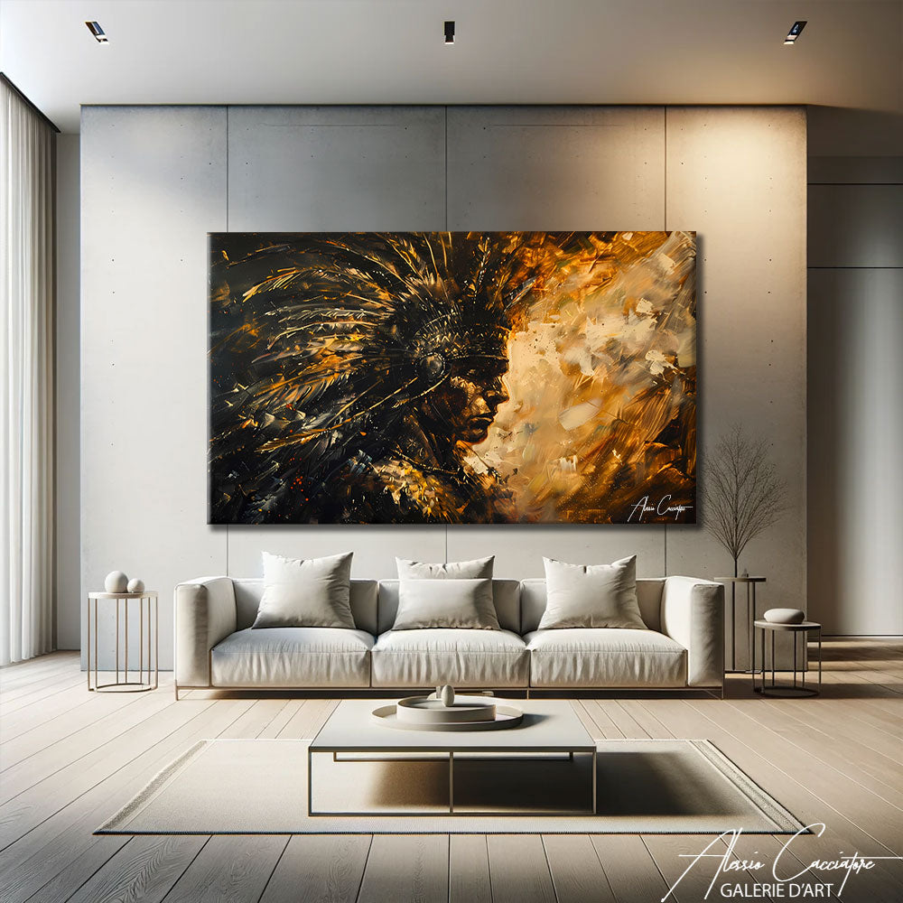 Peinture chef indien 