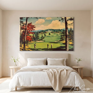 Toile Golf Vintage