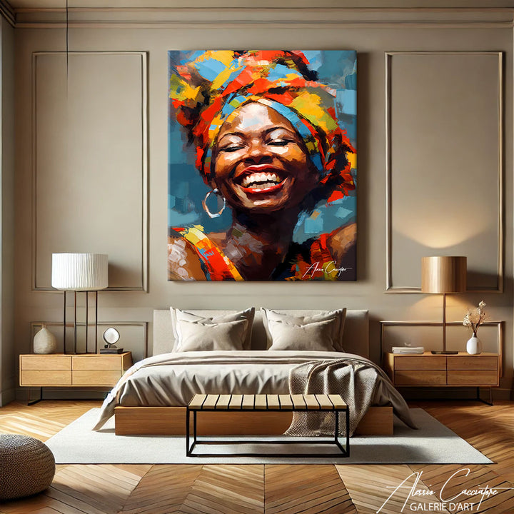 tableau peinture africain